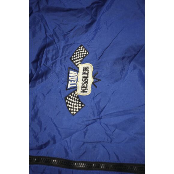 Vintage Speed Zone "Team Kessler" Racing Jacket | Blue & Black | Men's Large - Picture 2 of 7
